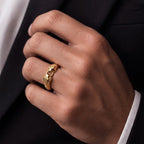 Men’s Gold Lion Head Ring GMR -2