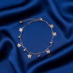 Gold Butterfly Charm Anklet GWA -44