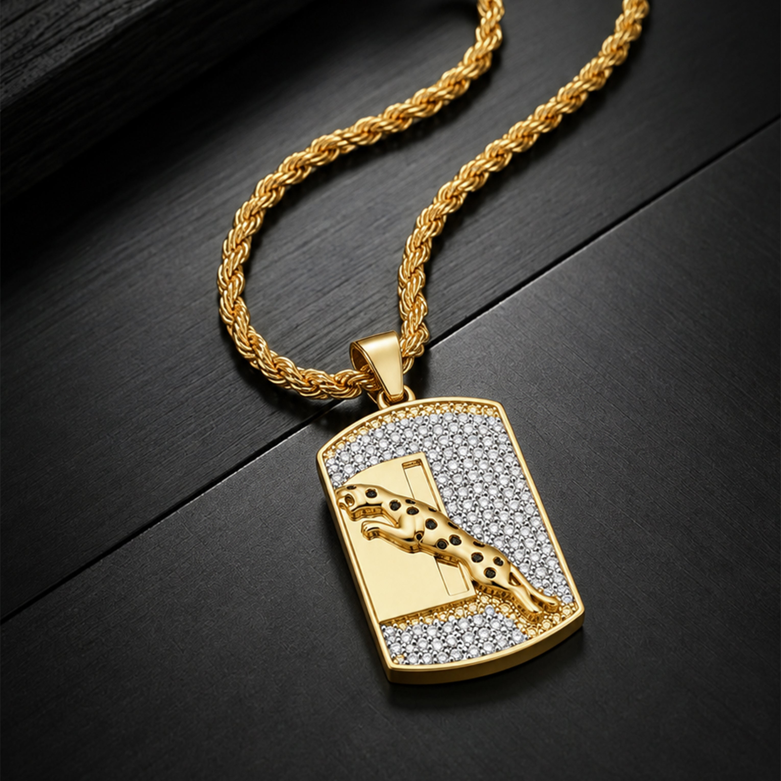 Men’s Leopard Pendant Chain GMP -1