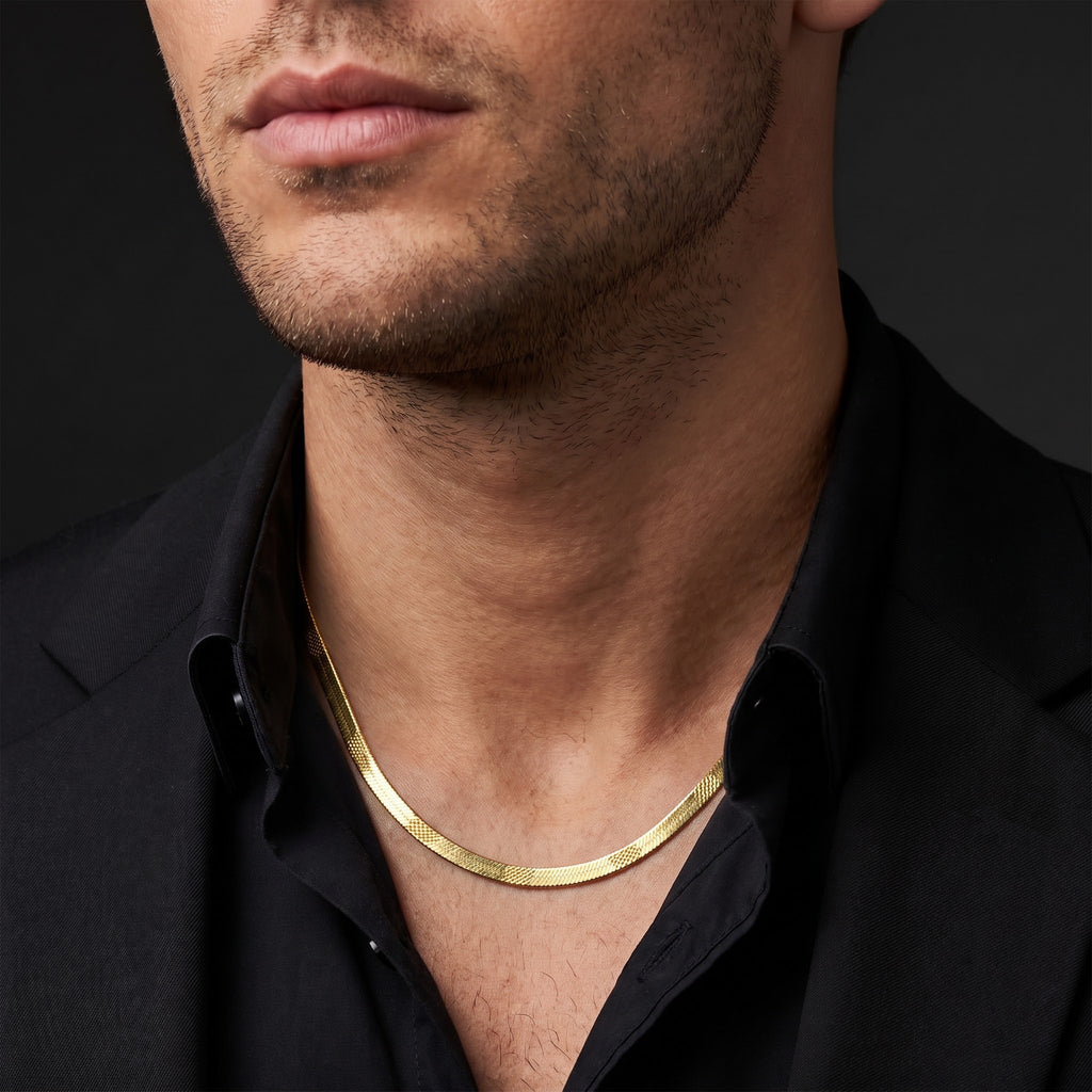 Men’s Gold Tone Wheat Chain GMC -34