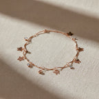 Gold Butterfly Charm Anklet GWA -44