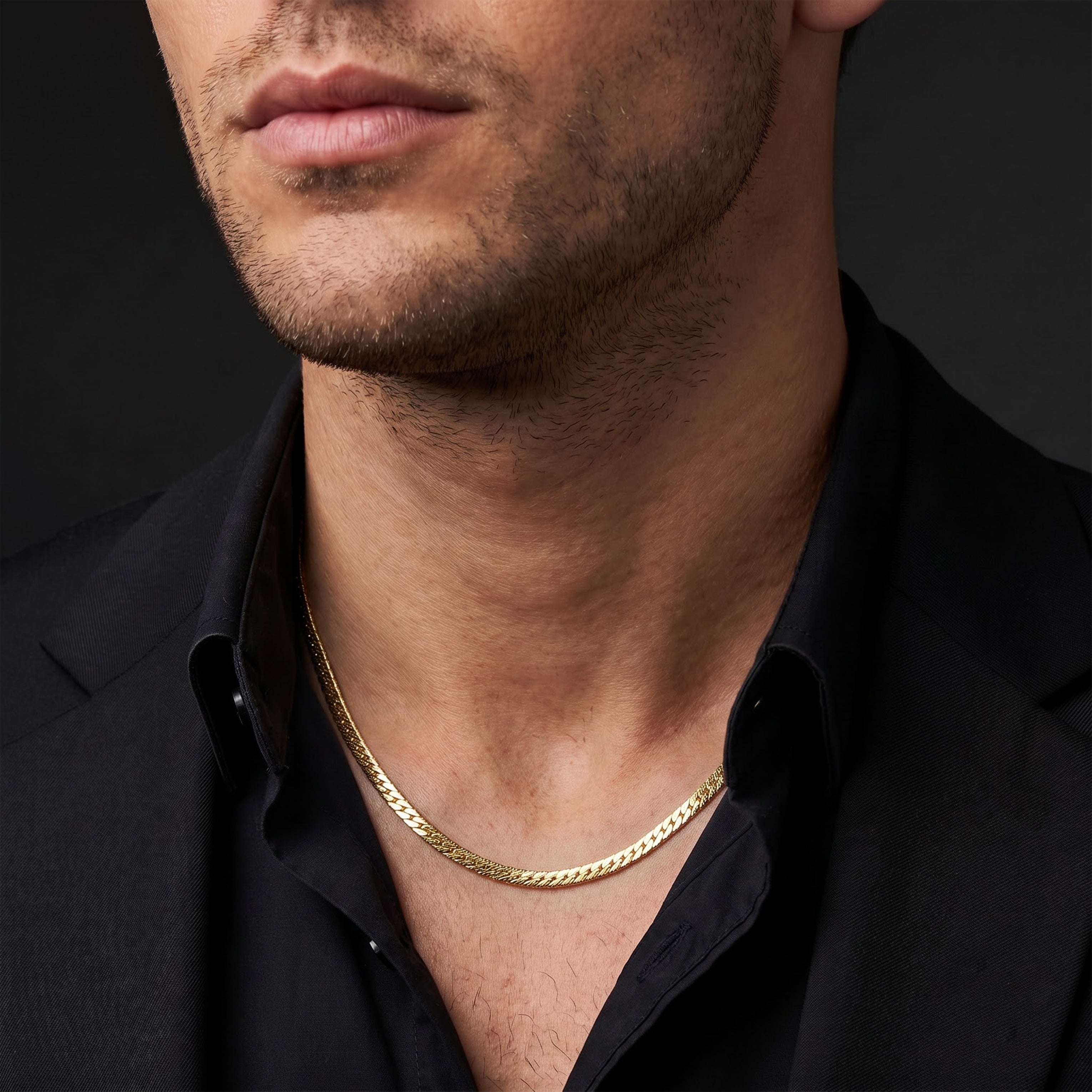 Men’s Gold Tone Wheat Link Chain GMC -31