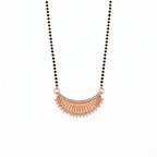 Rose Gold Fan Design Mangalsutra GM -50