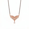 Rose Gold Floral Butterfly Mangalsutra GM -53