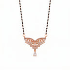 Rose Gold Floral Butterfly Mangalsutra GM -53