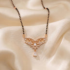 Rose Gold Floral Butterfly Mangalsutra GM -53