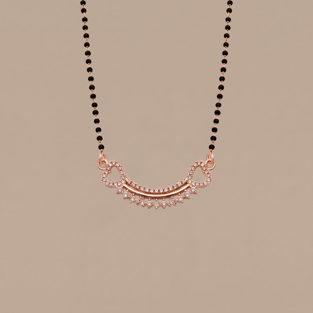 Gold Heart Drop Mangalsutra GM -51
