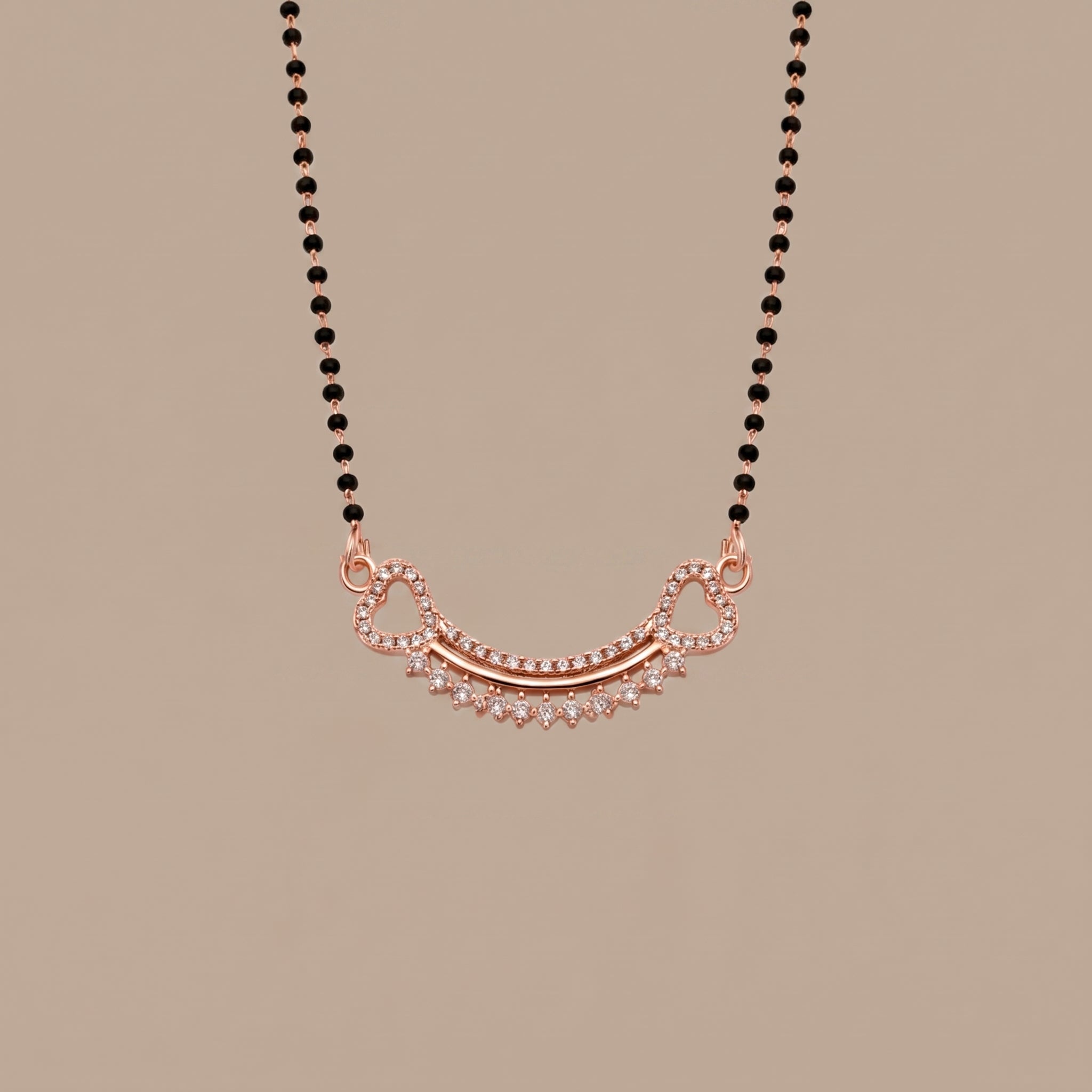 Gold Heart Drop Mangalsutra GM -51