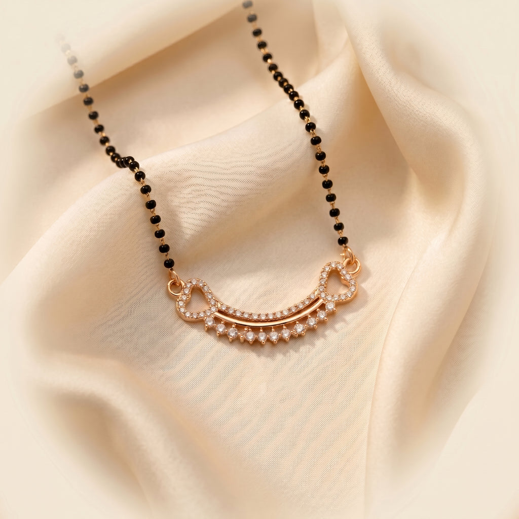 Gold Heart Drop Mangalsutra GM -51