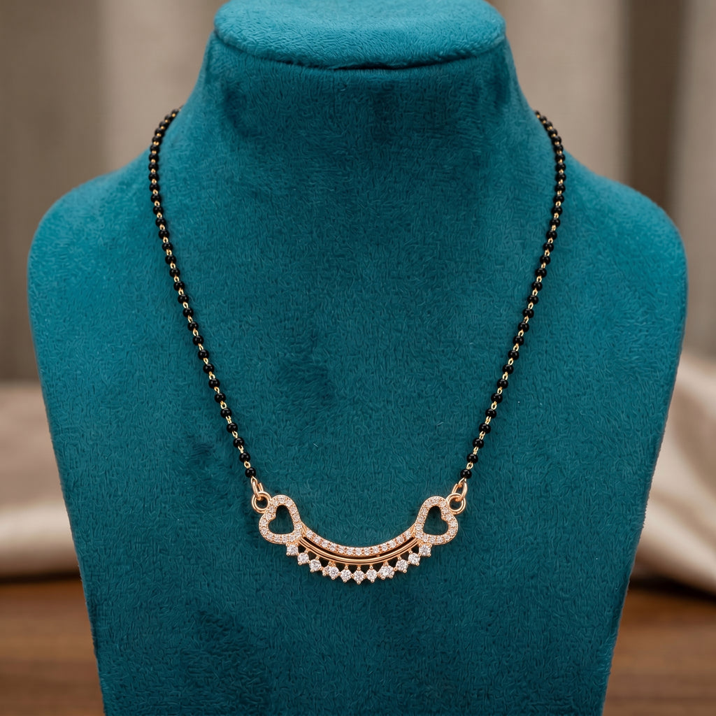Gold Heart Drop Mangalsutra GM -51
