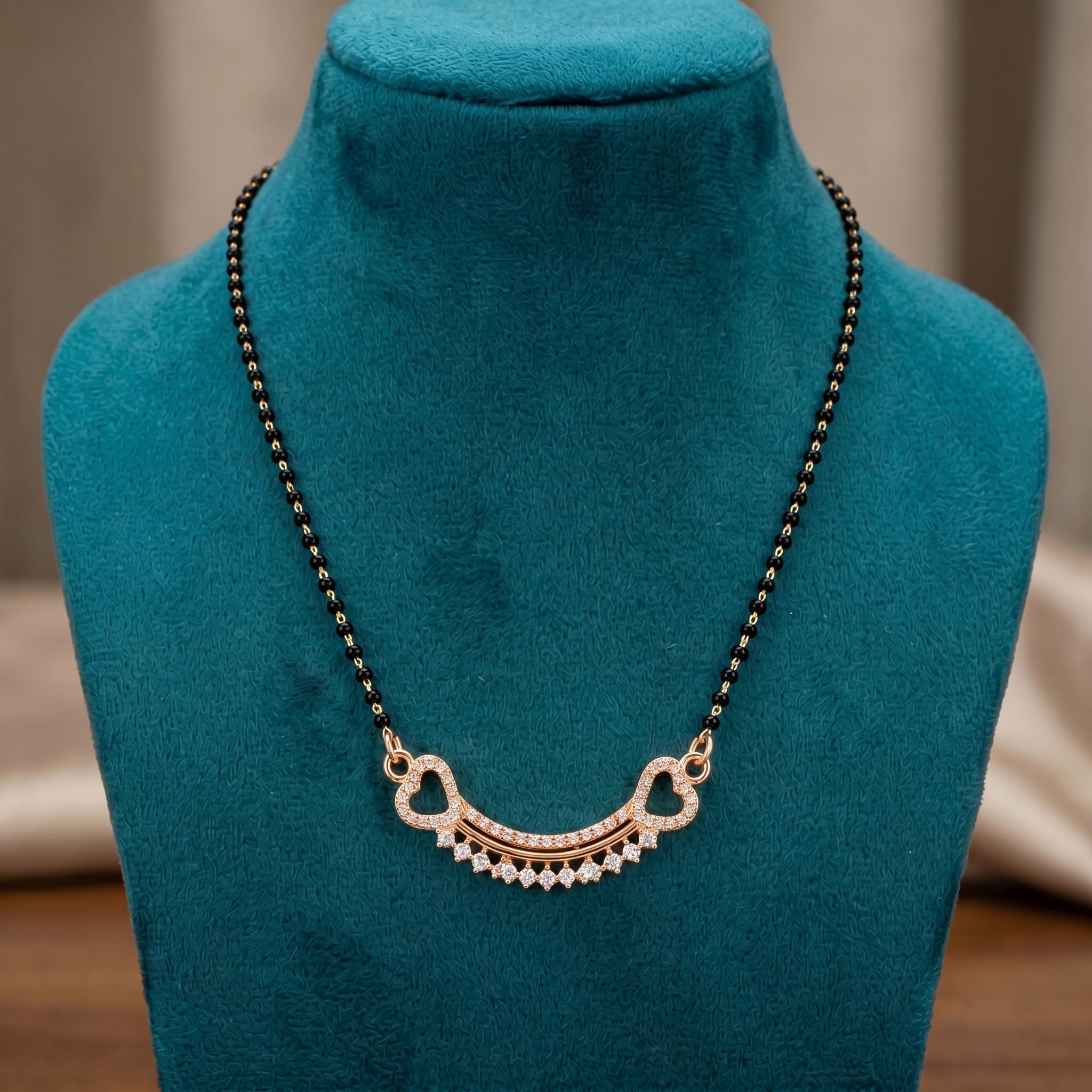 Gold Heart Drop Mangalsutra GM -51