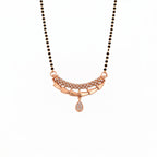 Rose Gold Geometric Drop Mangalsutra GM -44