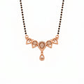 Rose Gold Heart Pendant Mangalsutra GM -54