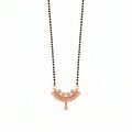 Rose Gold Floral Fringe Mangalsutra GM -49
