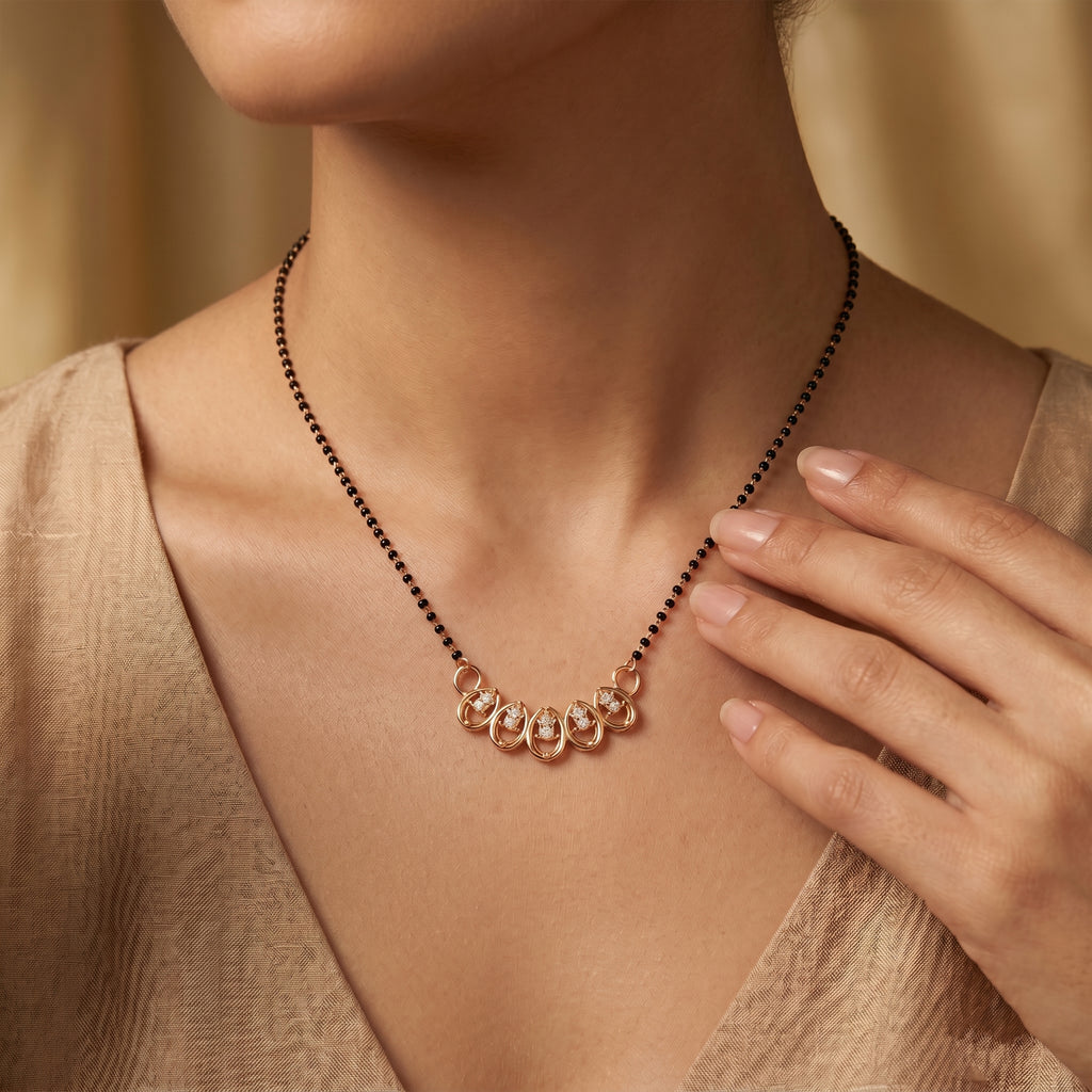 Floral Petal Mangalsutra GM -28