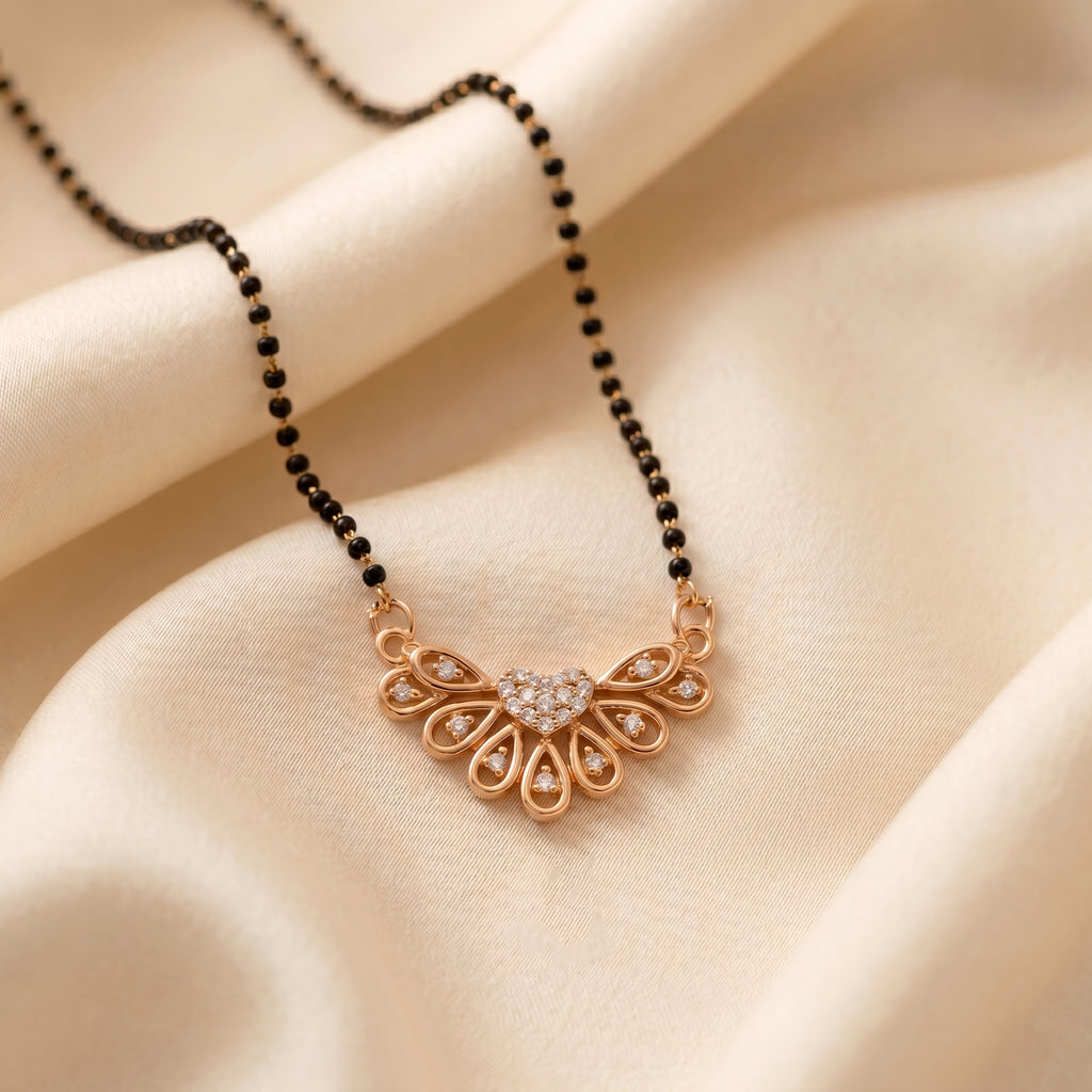 Elegant Floral Drop Mangalsutra GM -19