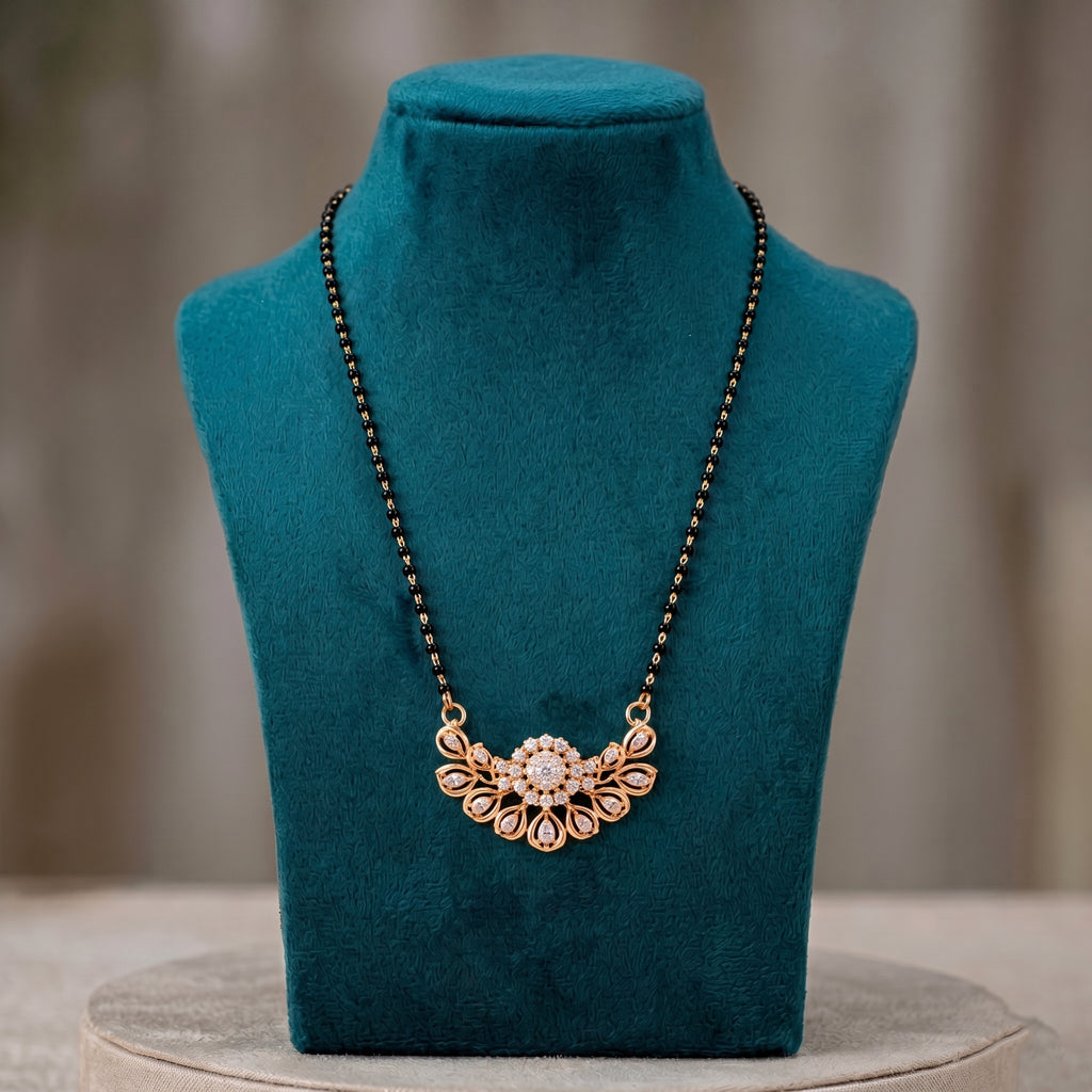 Floral Crystal Mangalsutra GM -25