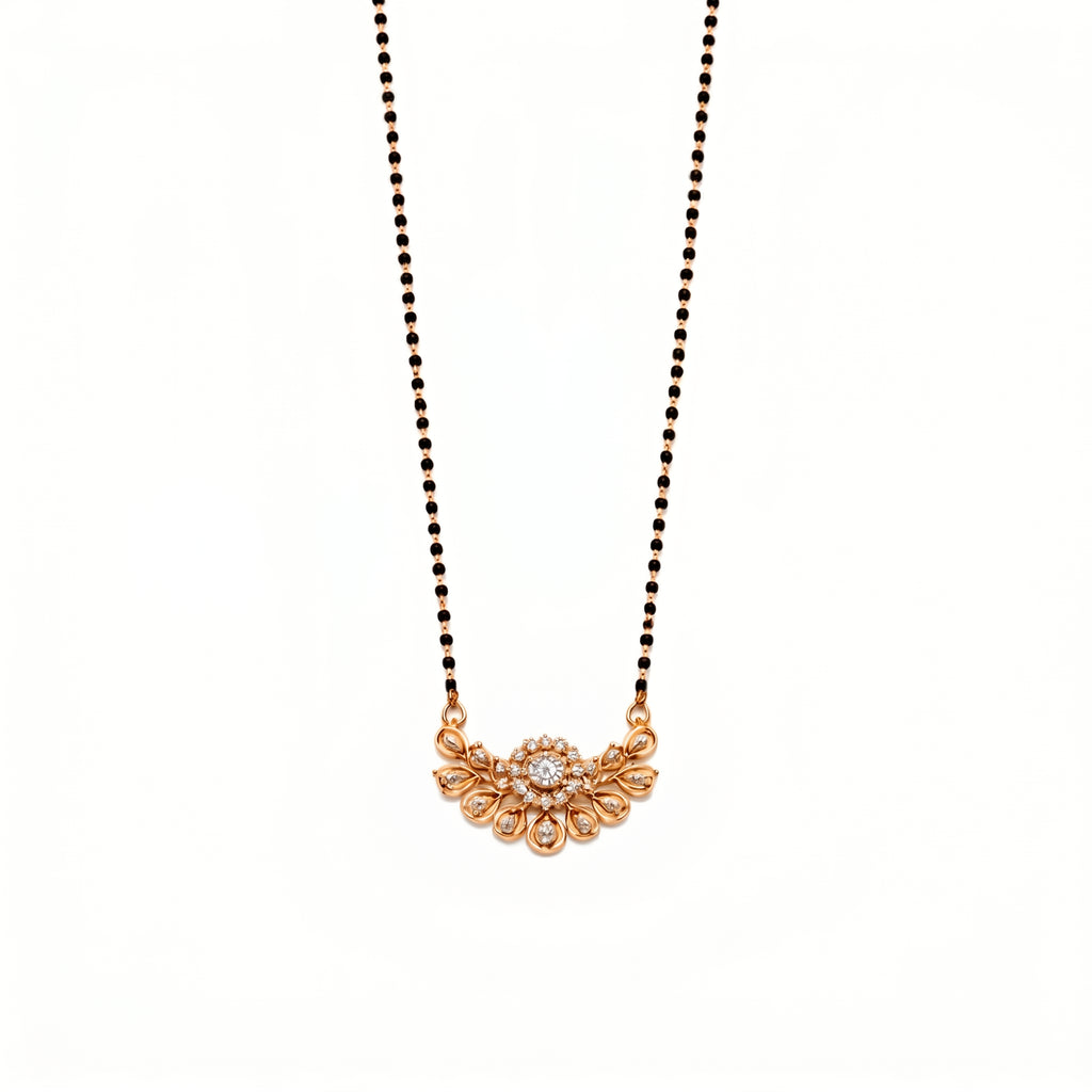 Floral Crystal Mangalsutra GM -25