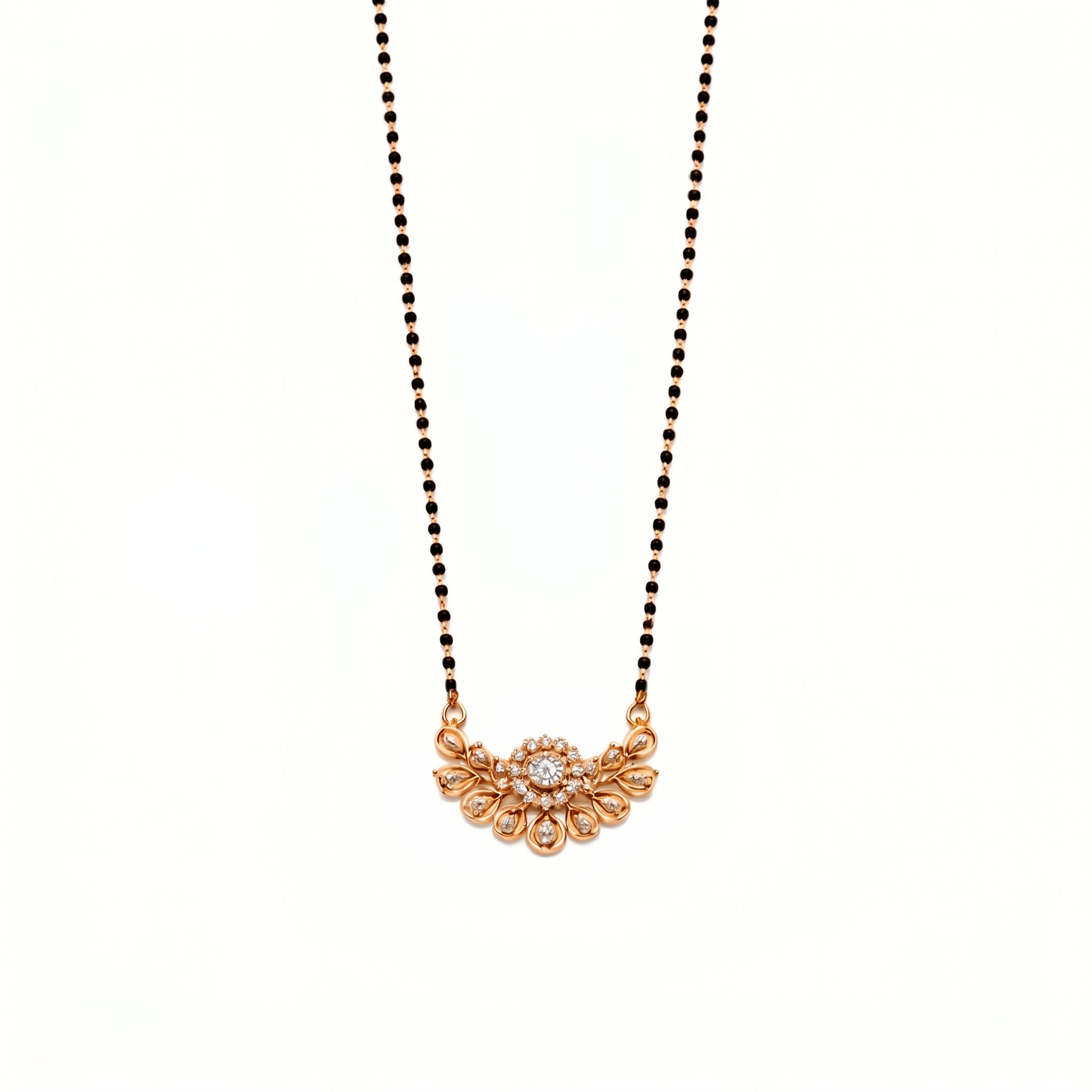 Floral Crystal Mangalsutra GM -25