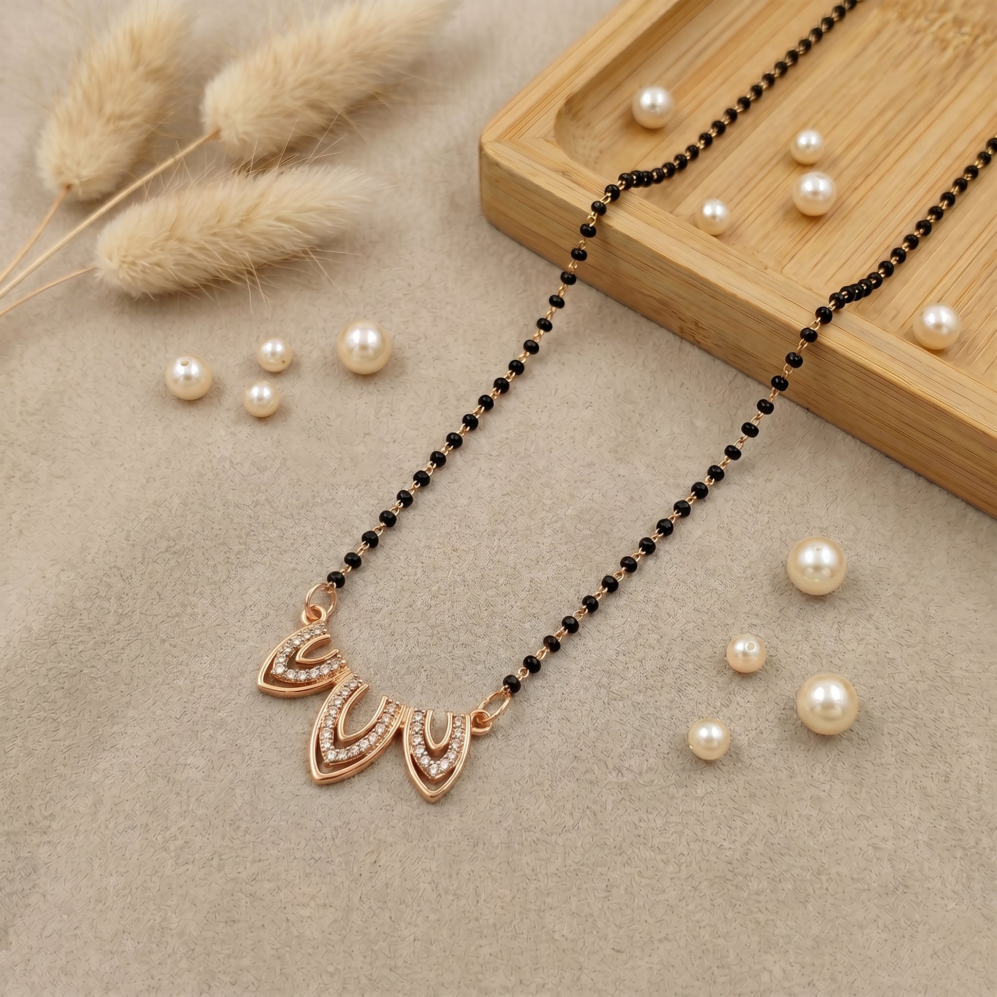 Triple Leaf Mangalsutra GM -27