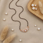 Floral Center Crystal Mangalsutra GM -17