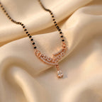 Floral Crystal Drop Mangalsutra GM -21