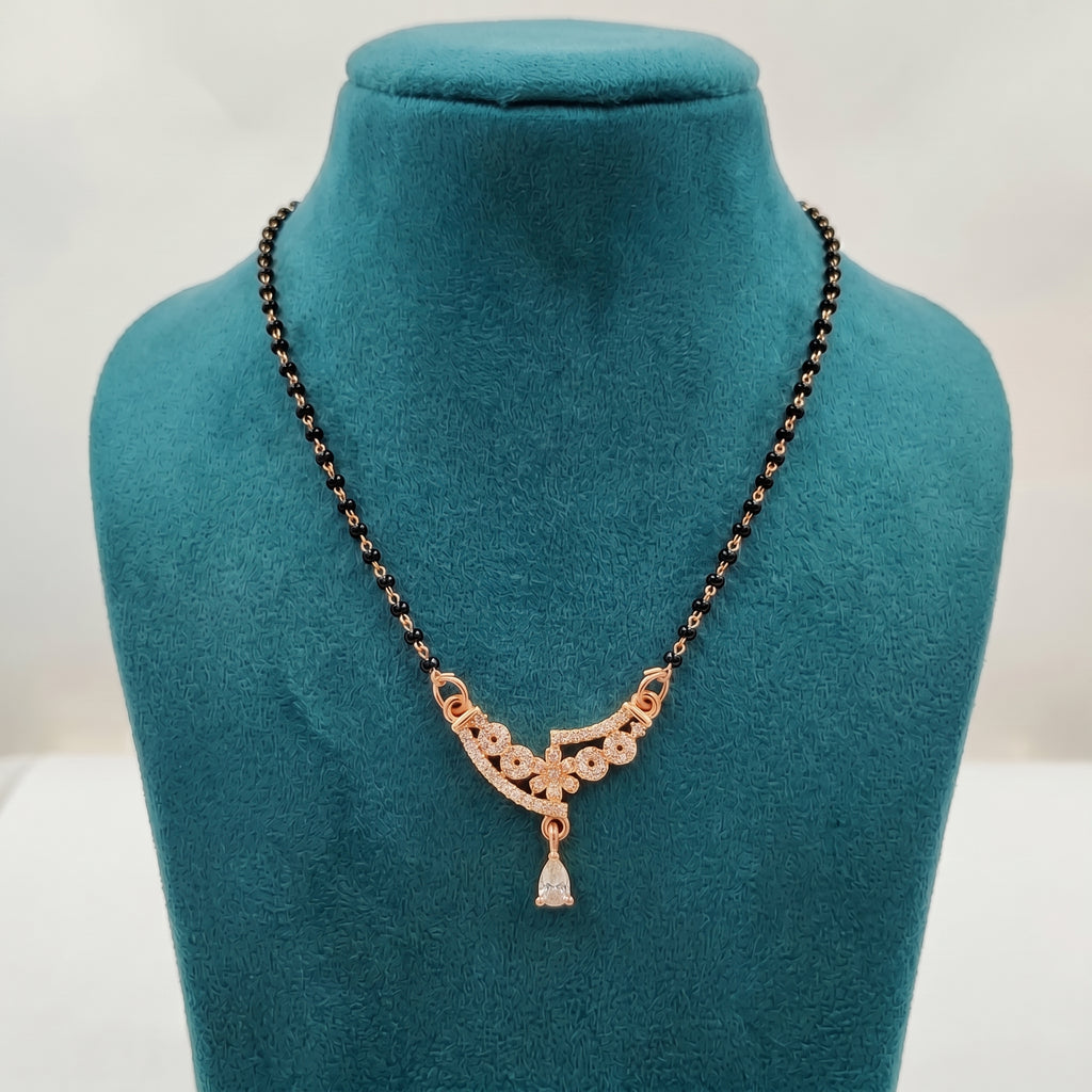 Floral Crystal Drop Mangalsutra GM -21