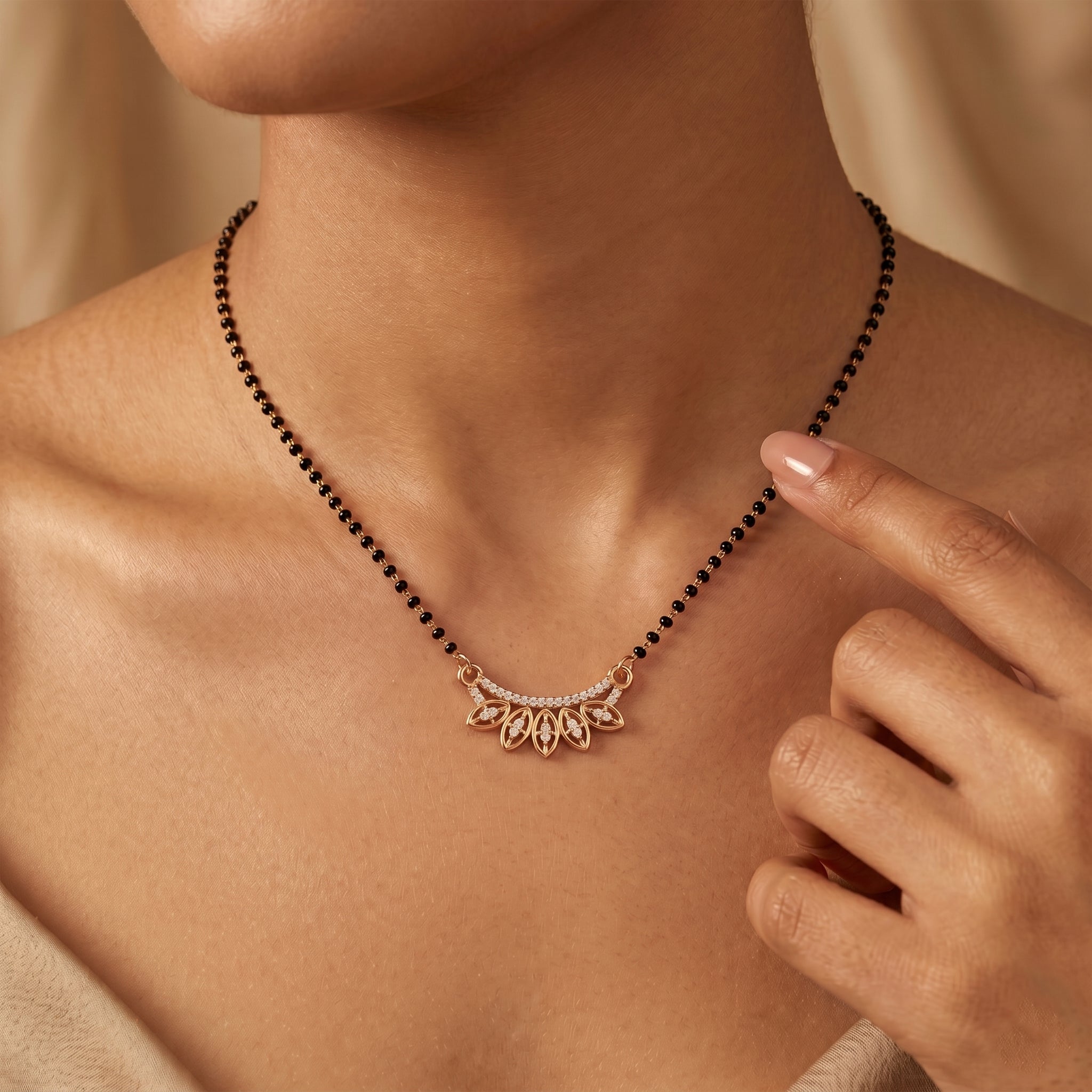 Floral Leaf Mangalsutra GM -31