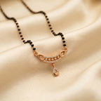 Elegant Rose Gold Drop Mangalsutra GM -22