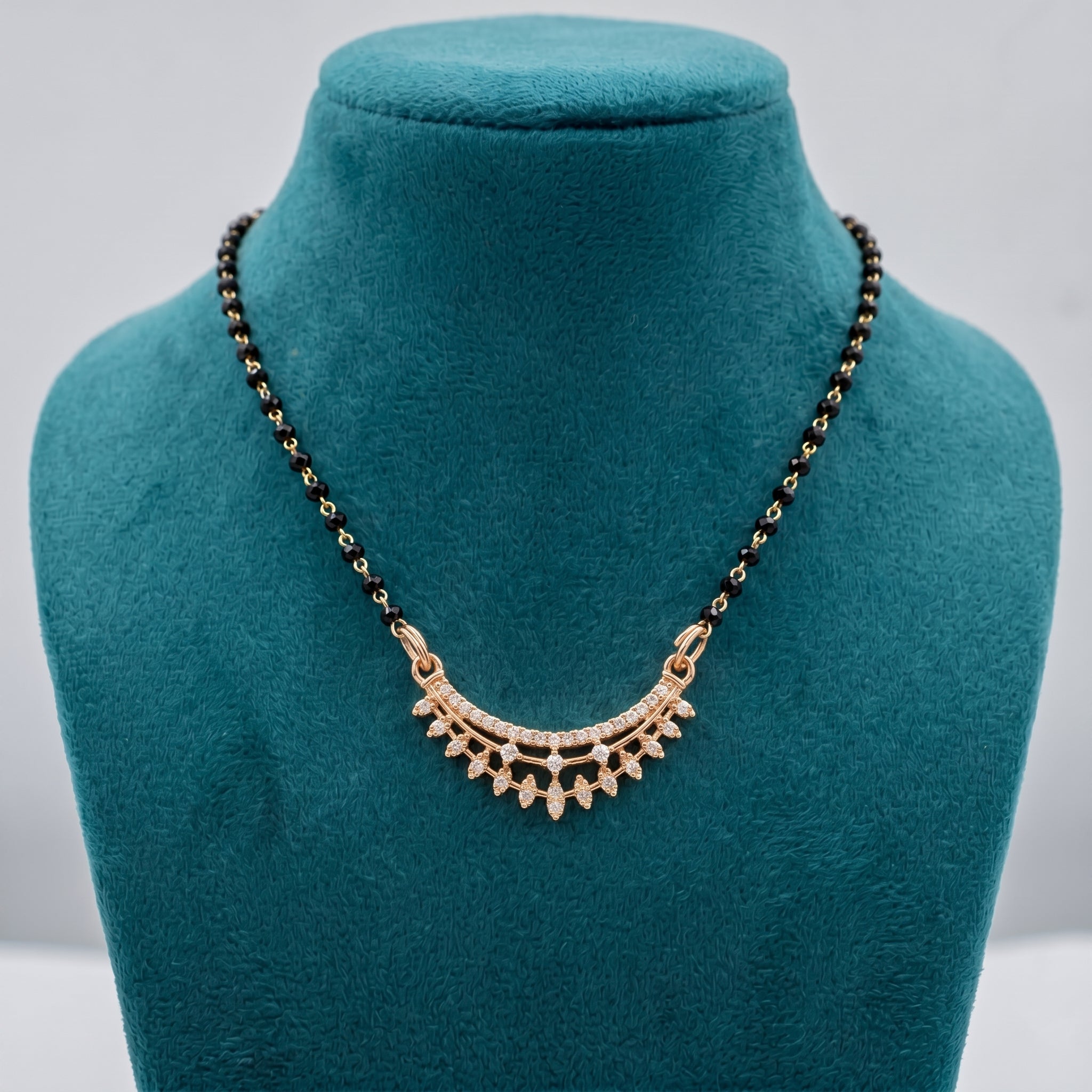 Elegant Gold Beaded Mangalsutra GM -26