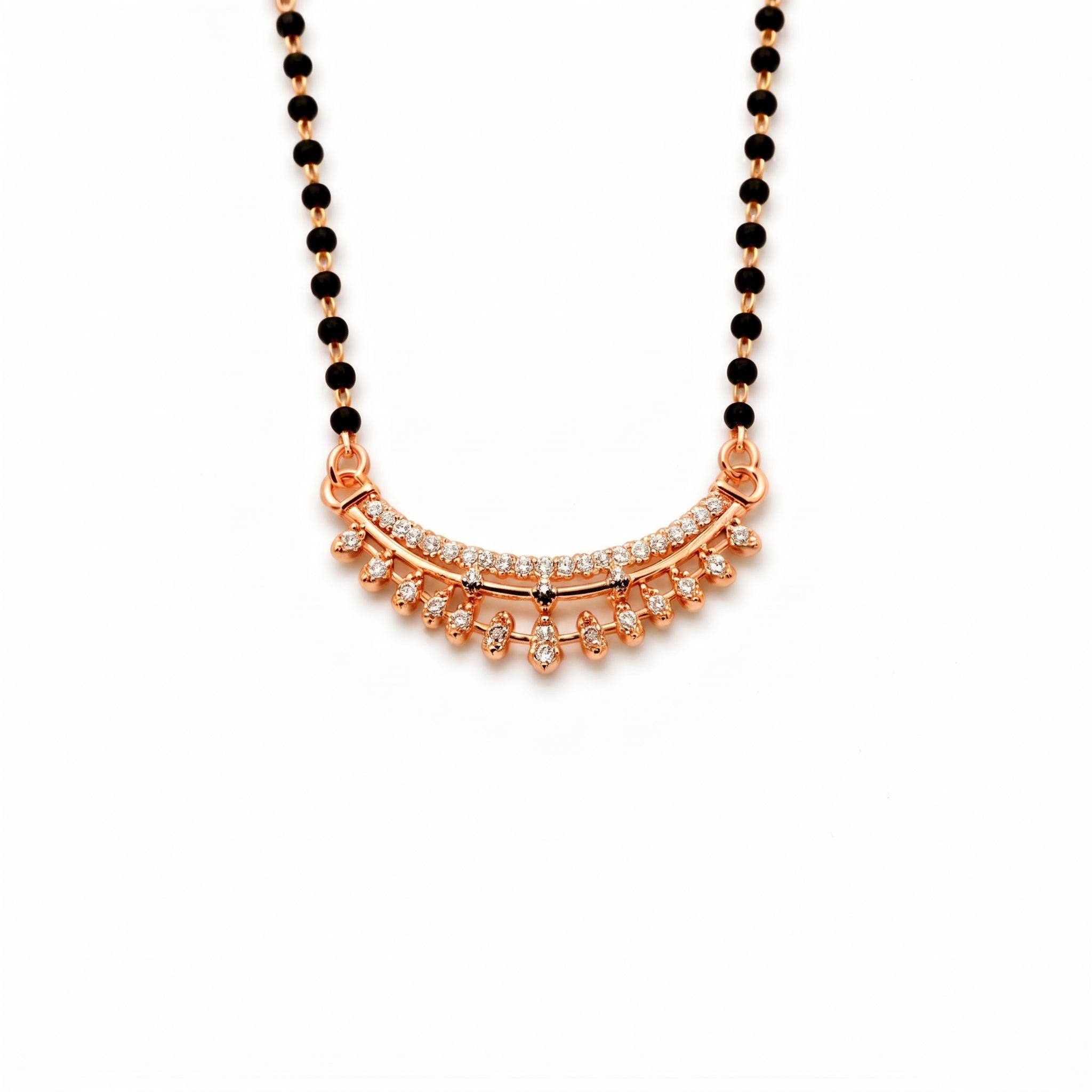 Elegant Gold Beaded Mangalsutra GM -26