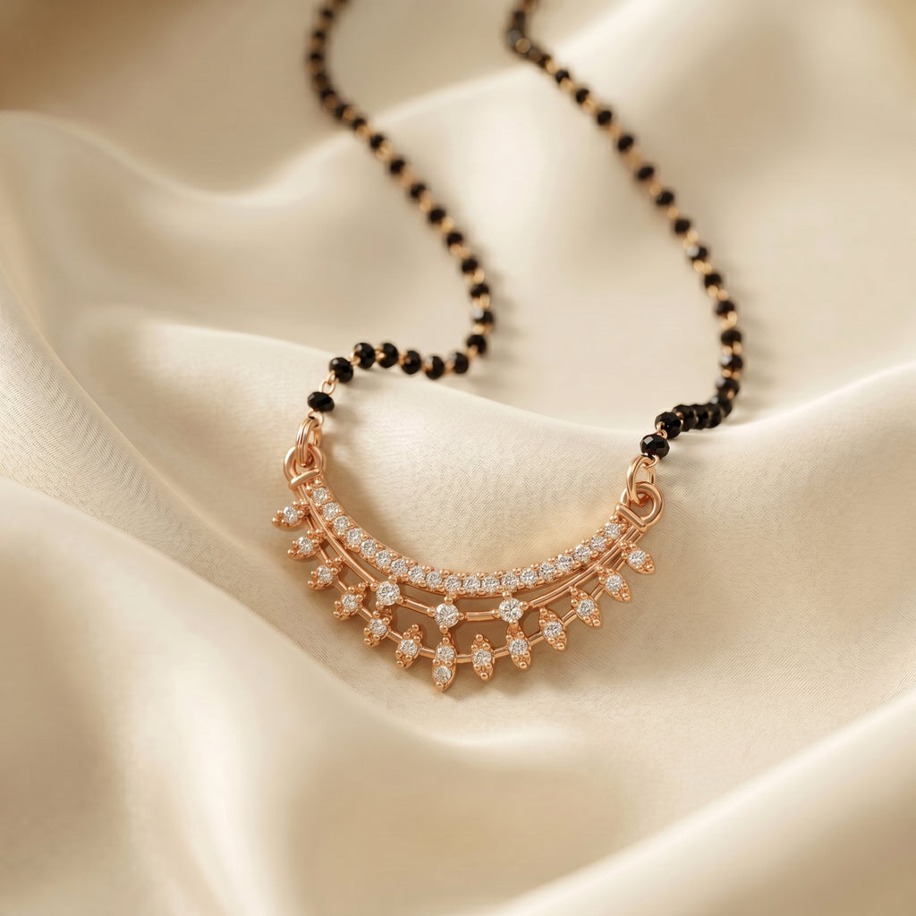 Elegant Gold Beaded Mangalsutra GM -26