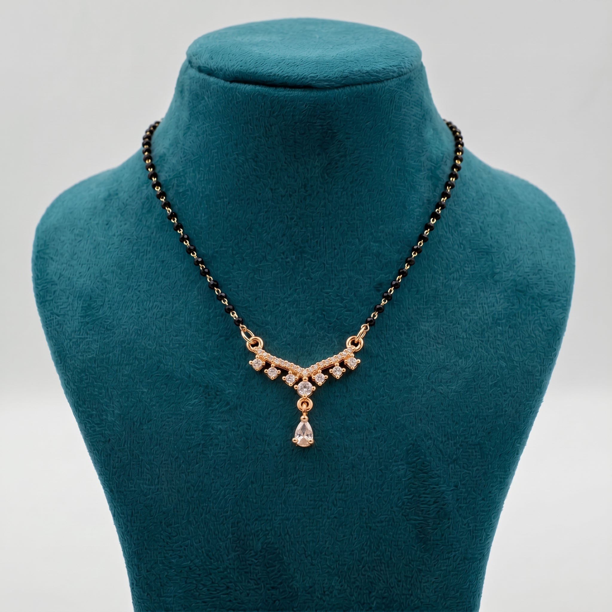 Rose Gold Drop Mangalsutra GM -33