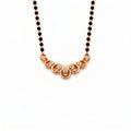 Rose Gold Floral Loop Mangalsutra GM -36