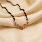 Rose Gold Floral Loop Mangalsutra GM -36