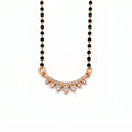 Rose Gold Teardrop Stone Mangalsutra GM -37