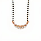 Rose Gold Teardrop Stone Mangalsutra GM -37