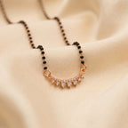 Rose Gold Teardrop Stone Mangalsutra GM -37