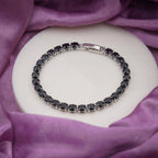 Black Crystal Tennis Bracelet GWB -69