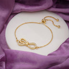 Elegant Bow Crystal Adjustable Bracelet GWB -163